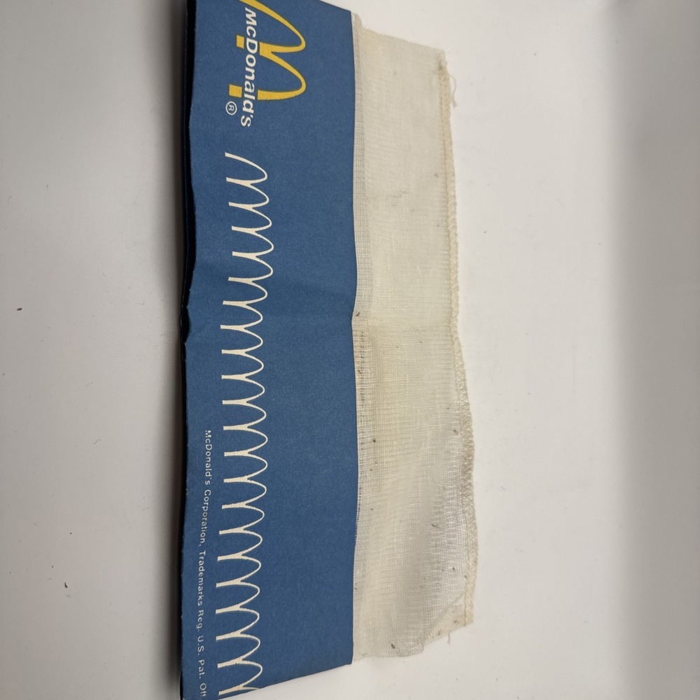 Vintage‎ Paper and Mesh McDonald's Advertising Hat Fast Food Restaurant